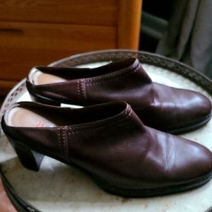 Leather Mules Vintage 90’s Brown